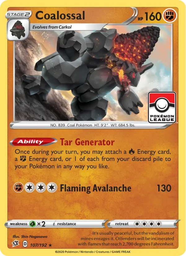 Coalossal card