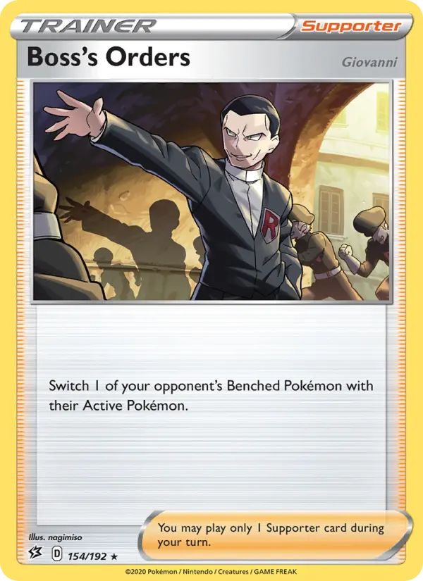 Boss's Orders (Giovanni) card