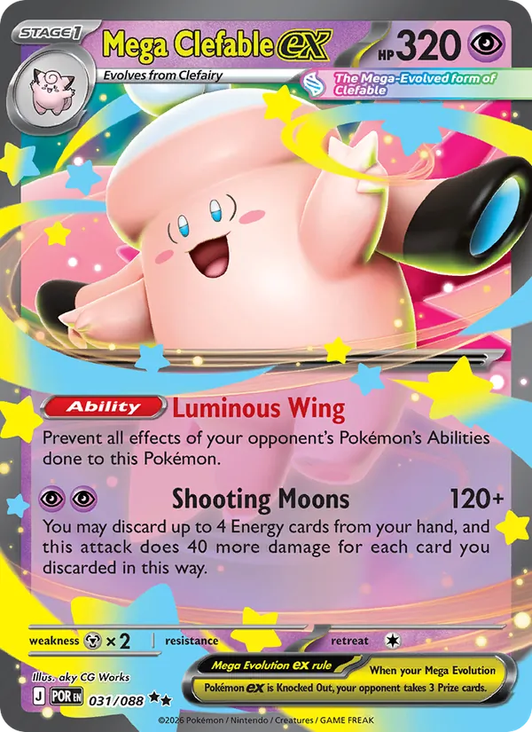 Mega Clefable ex card