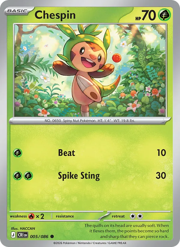 Chespin card
