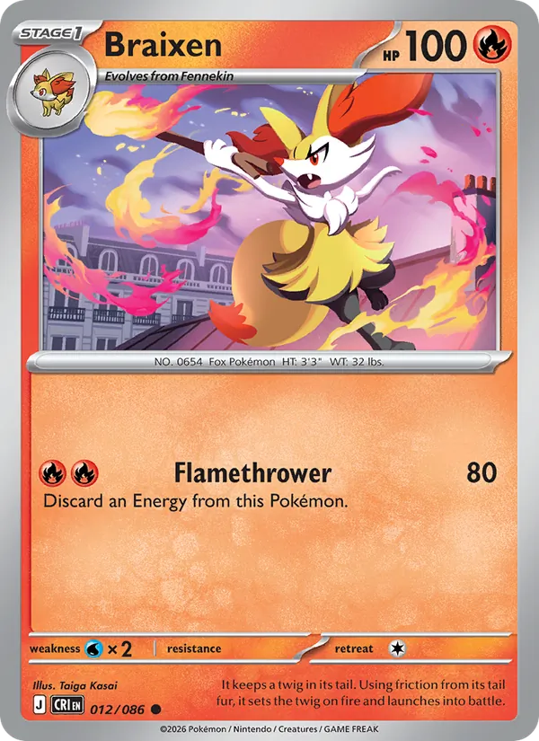 Braixen card