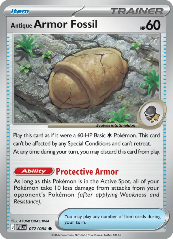 Antique Armor Fossil card