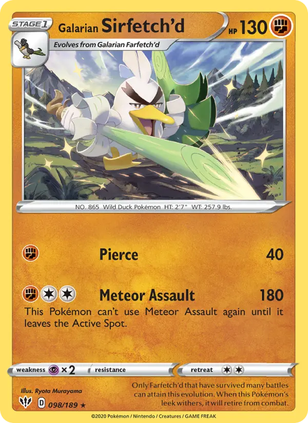 Galarian Sirfetch'd card