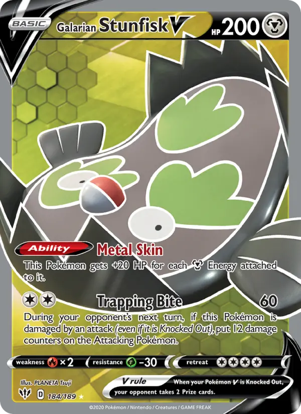 Galarian Stunfisk V card