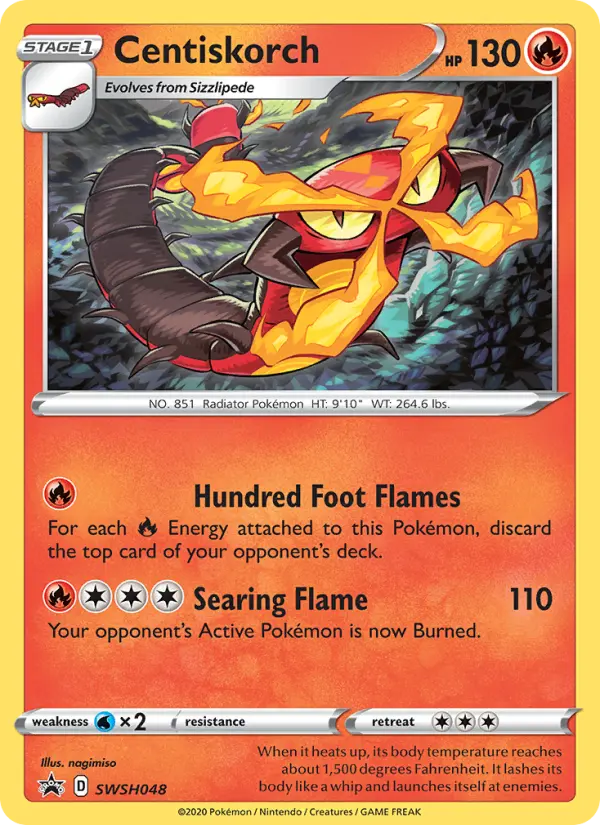 Centiskorch card