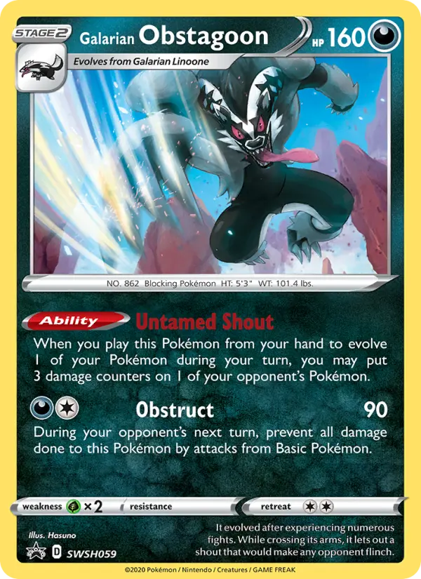 Galarian Obstagoon card