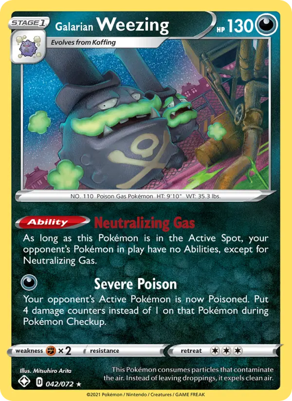 Galarian Weezing card