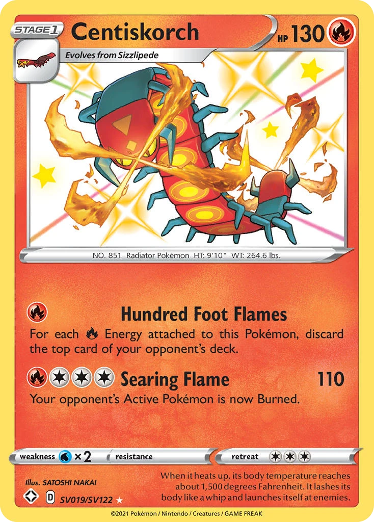 Centiskorch card