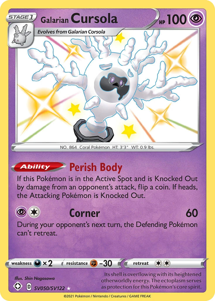 Galarian Cursola card
