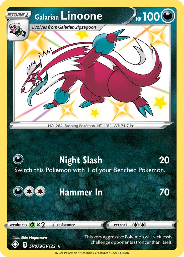 Galarian Linoone card