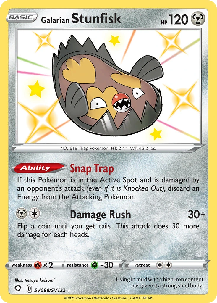 Galarian Stunfisk card
