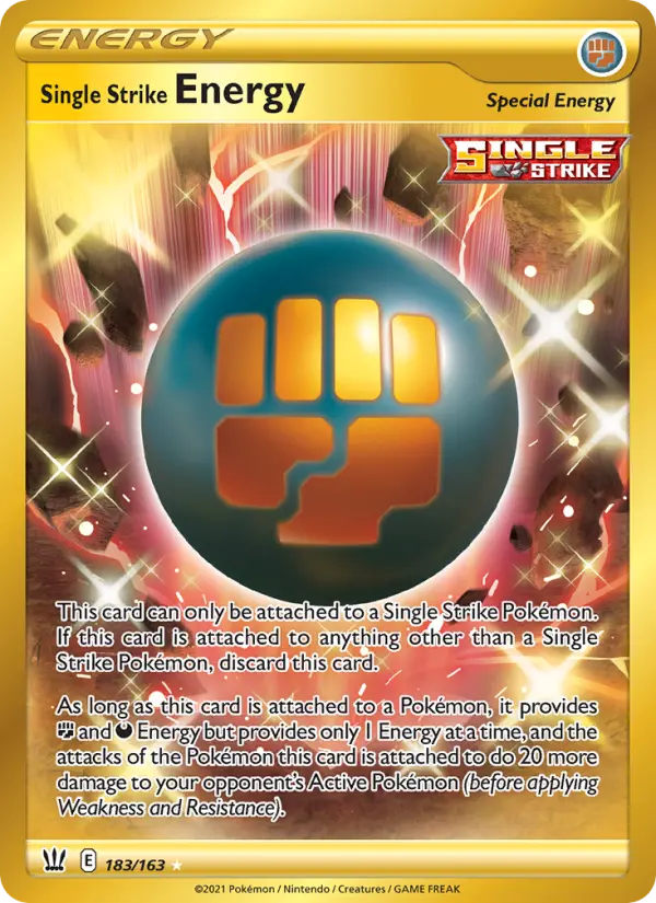 Single Strike Energy card