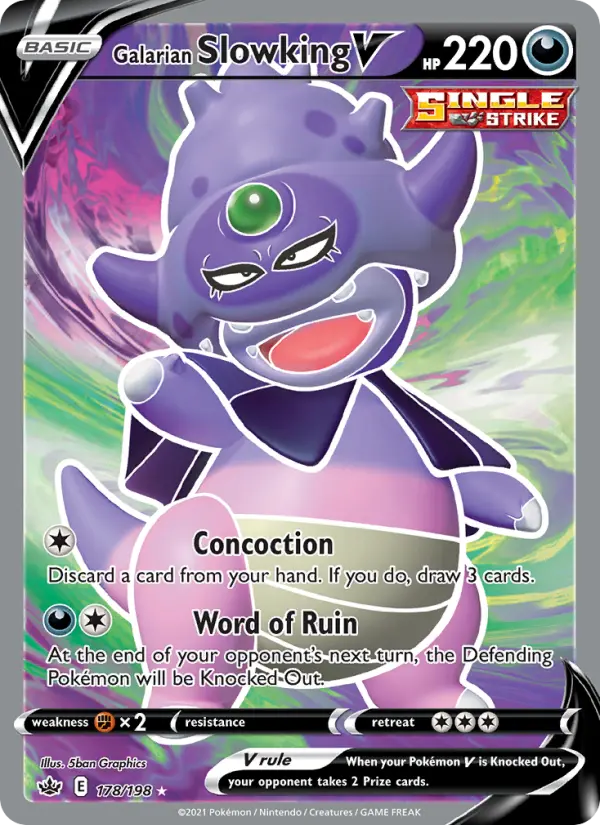 Galarian Slowking V card