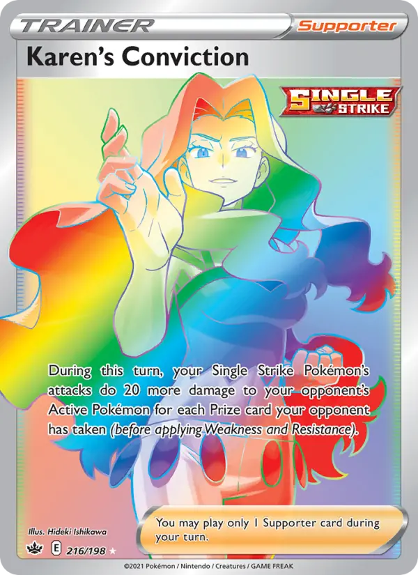 Karen's Conviction card