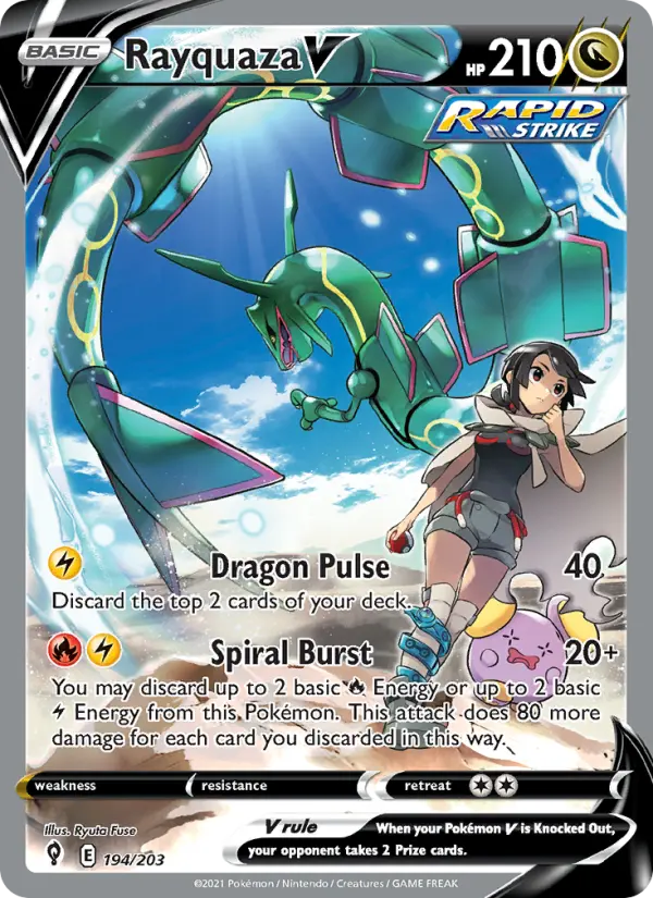 Rayquaza V card