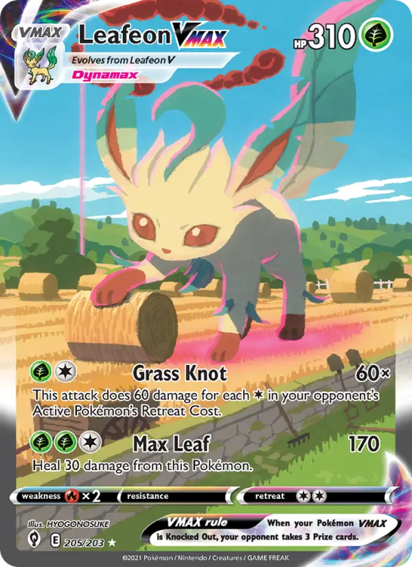 Leafeon VMAX card