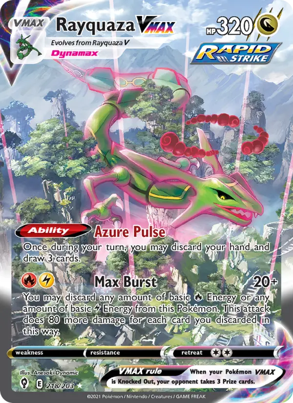 Rayquaza VMAX card