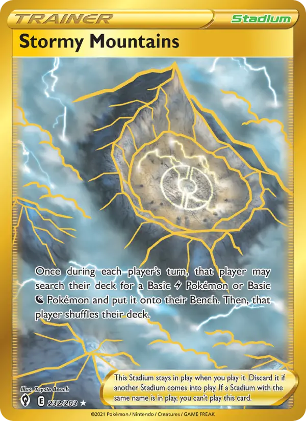 Stormy Mountains card