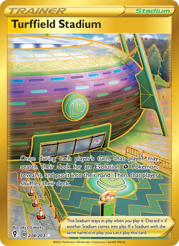 Turffield Stadium card