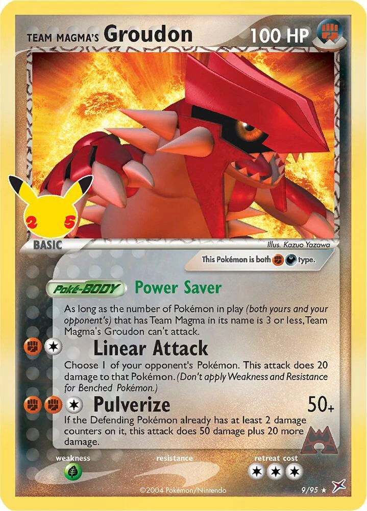 Team Magma's Groudon card
