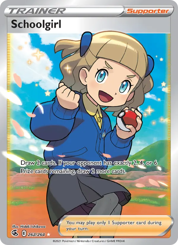 Schoolgirl card