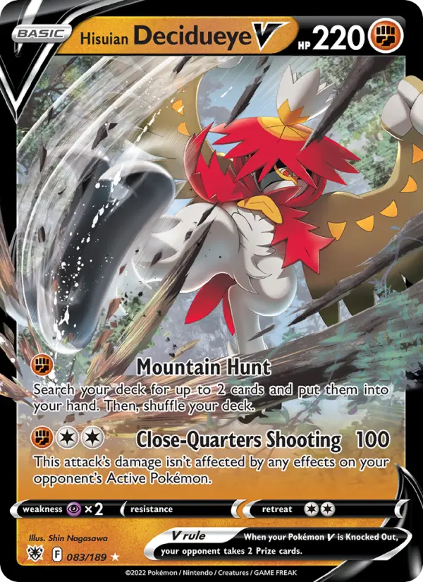 Hisuian Decidueye V card