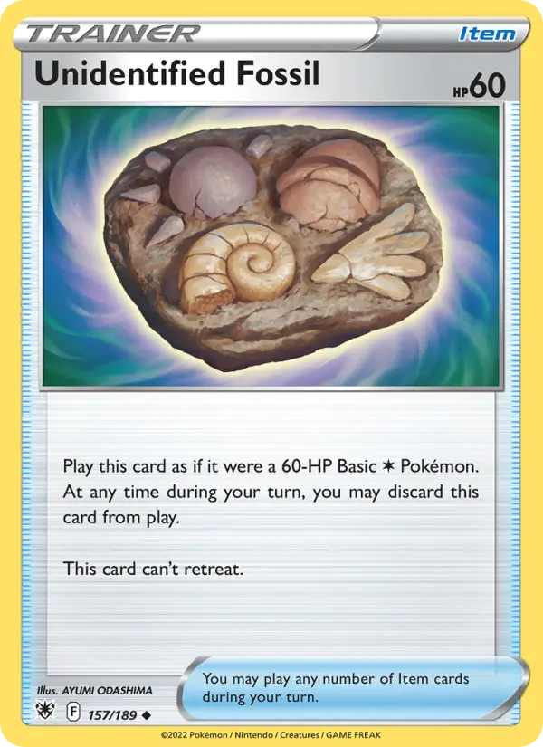 Unidentified Fossil card