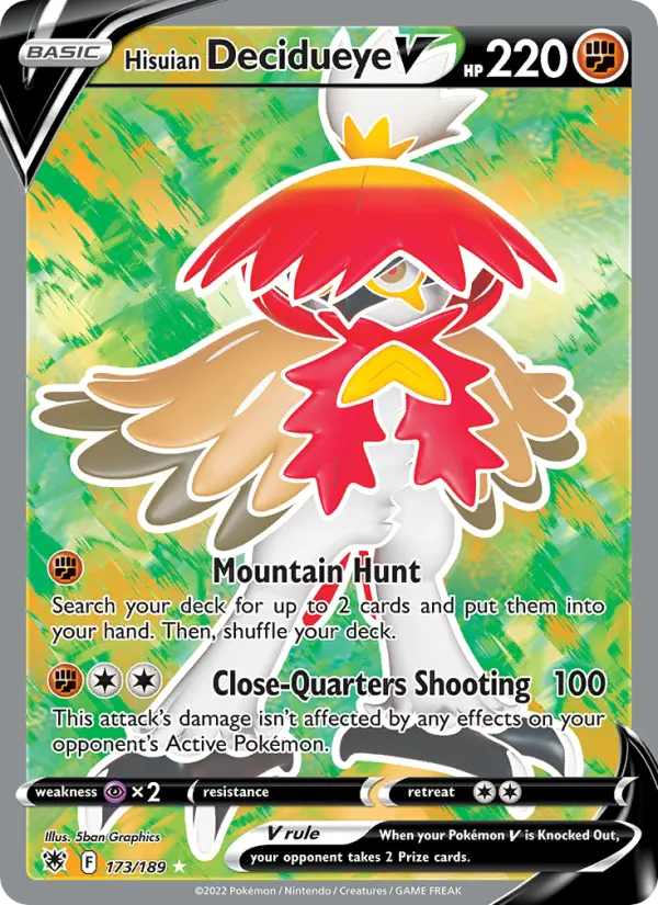 Hisuian Decidueye V card
