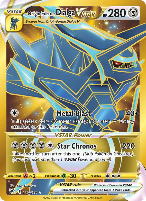 Origin Forme Dialga VSTAR card