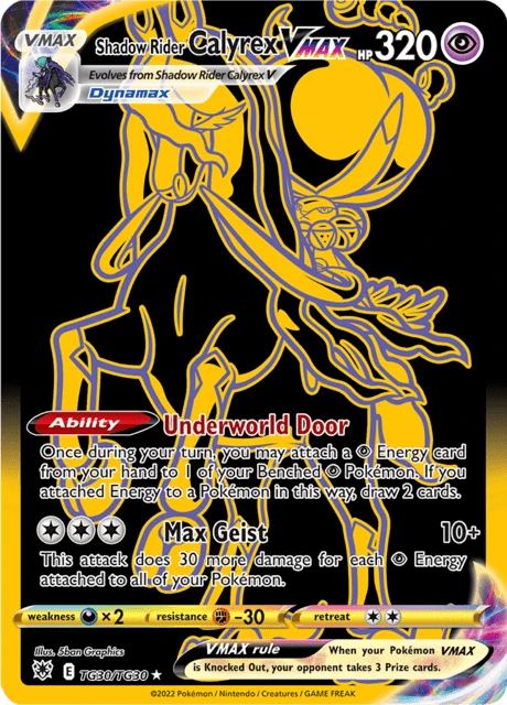 Shadow Rider Calyrex VMAX card