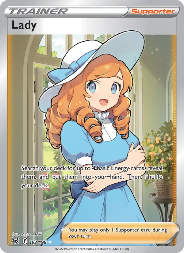 Lady card