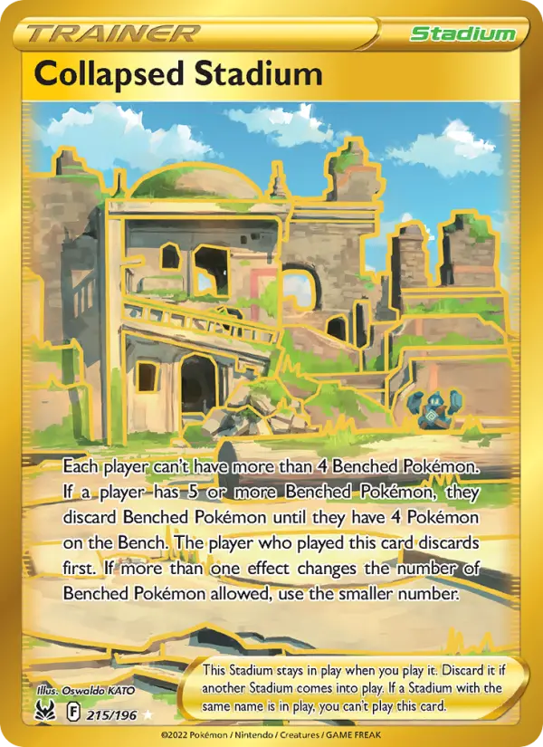 Collapsed Stadium card