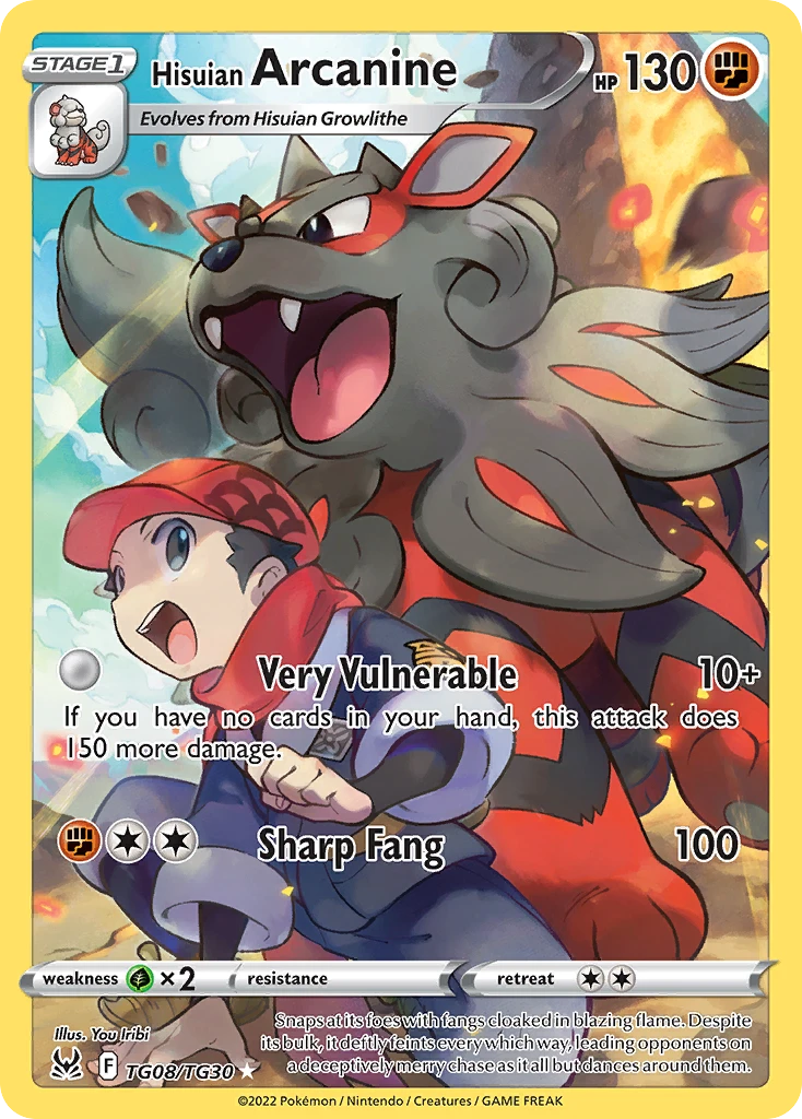 Hisuian Arcanine card