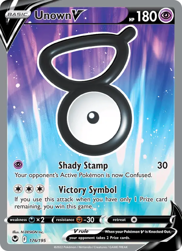 Unown V card
