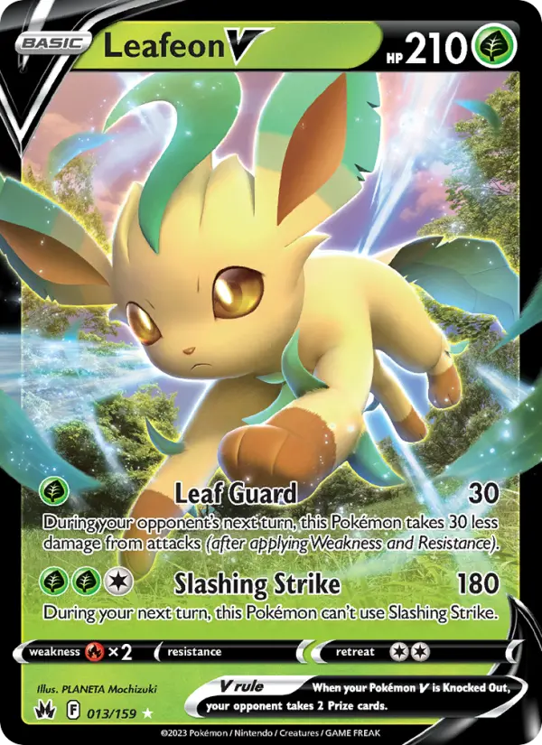 Leafeon V card