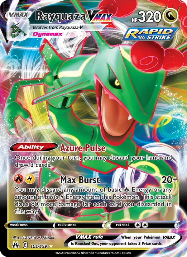 Rayquaza VMAX card