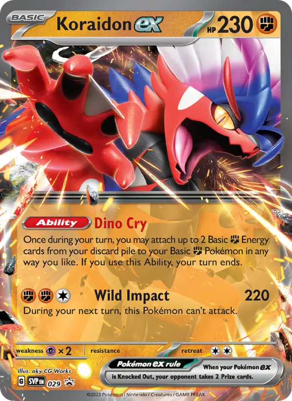 Koraidon ex card