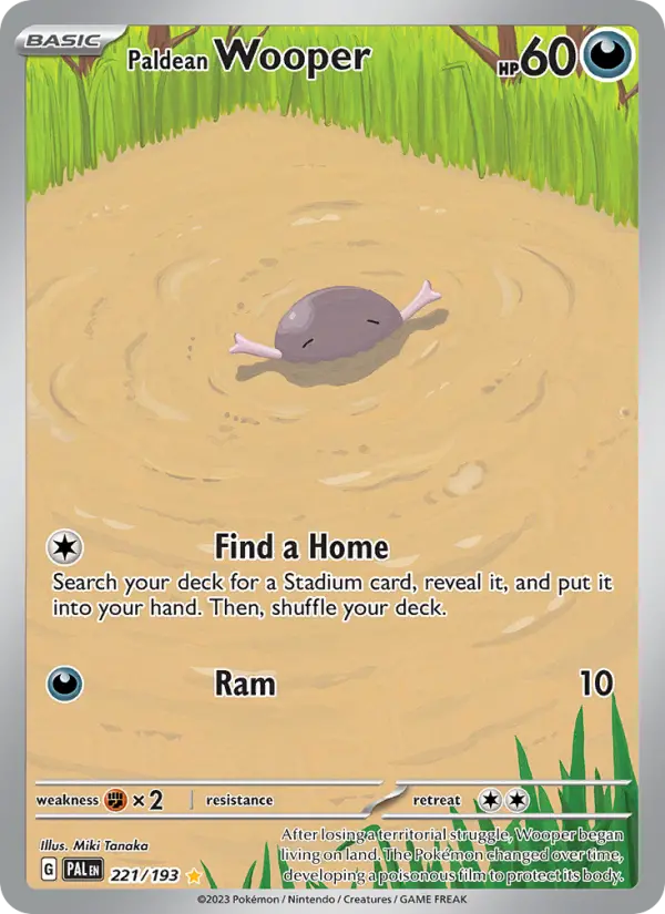 Paldean Wooper card