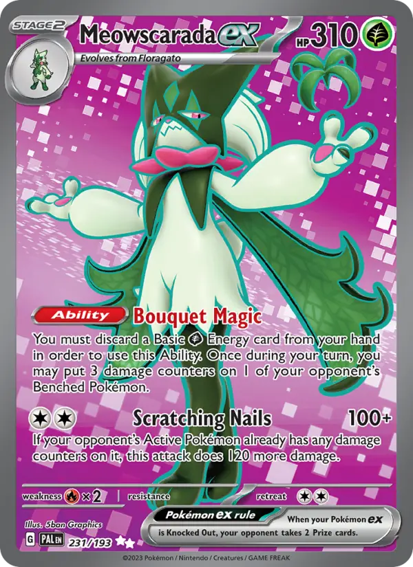 Meowscarada ex card