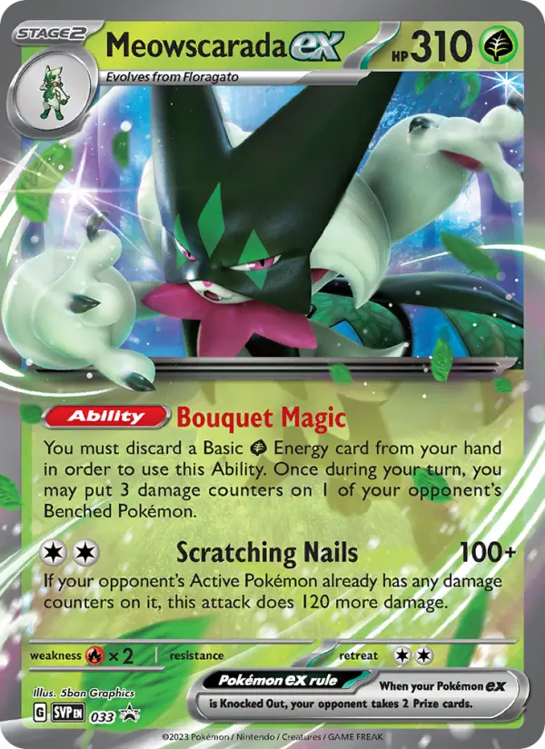 Meowscarada ex card