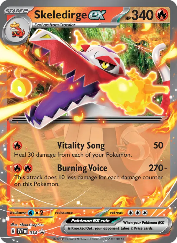 Skeledirge ex card