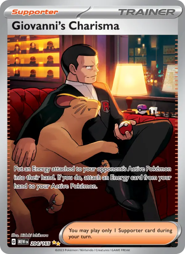 Giovanni's Charisma card