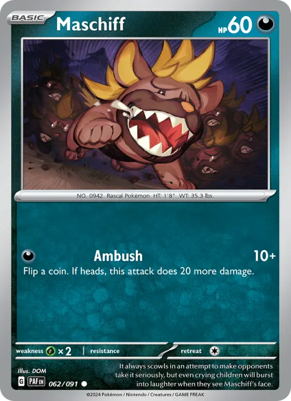 Maschiff card