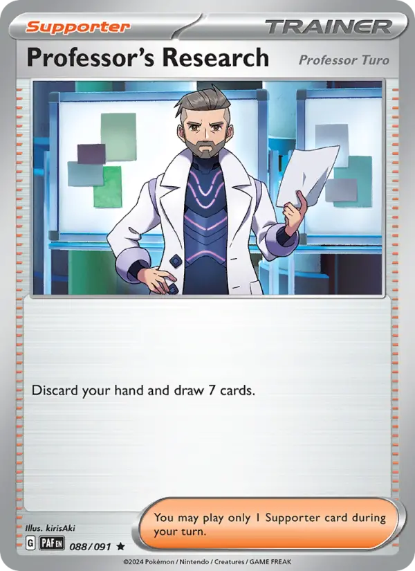 Professor's Research card