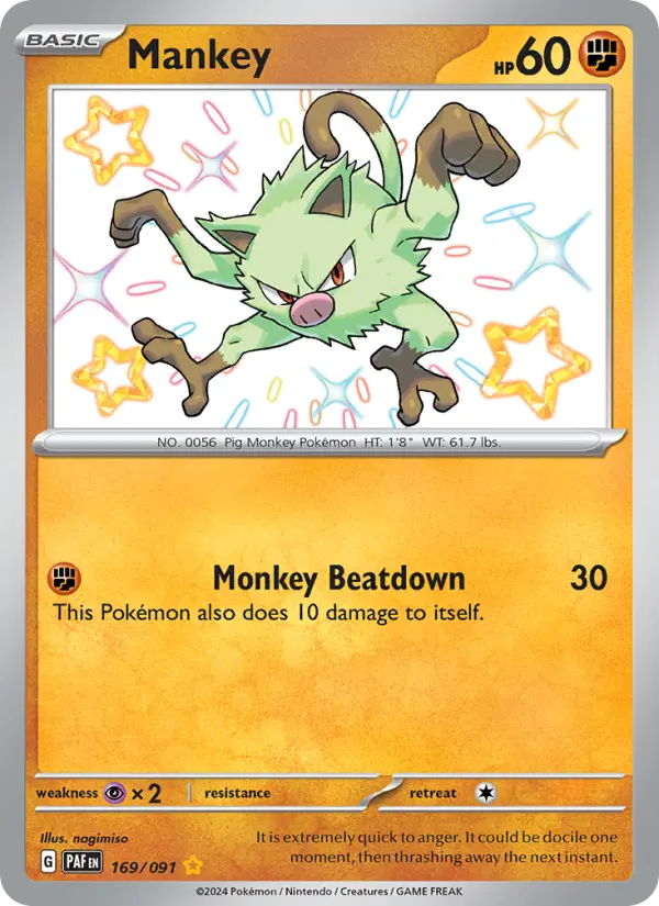 Mankey card