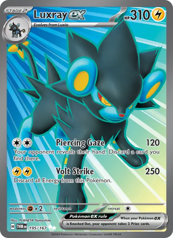 Luxray ex card