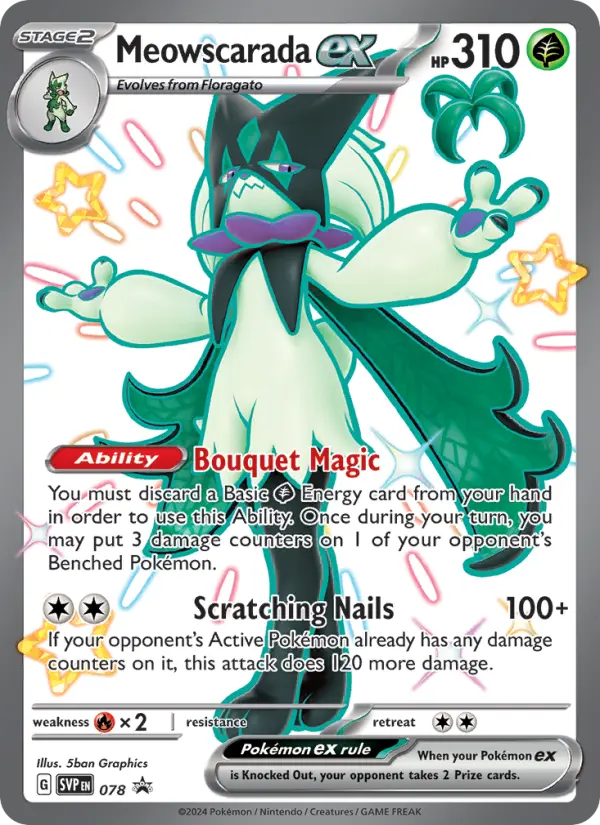 Meowscarada ex card