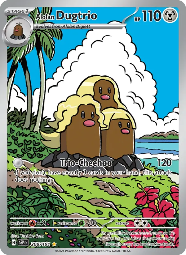 Alolan Dugtrio card
