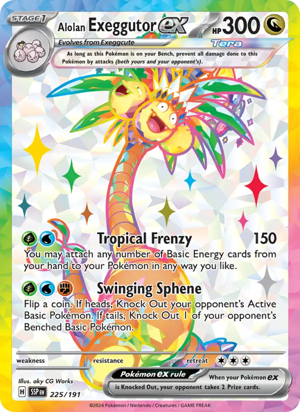 Alolan Exeggutor ex card