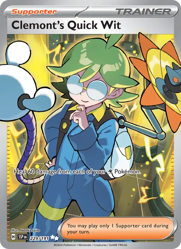 Clemont's Quick Wit card